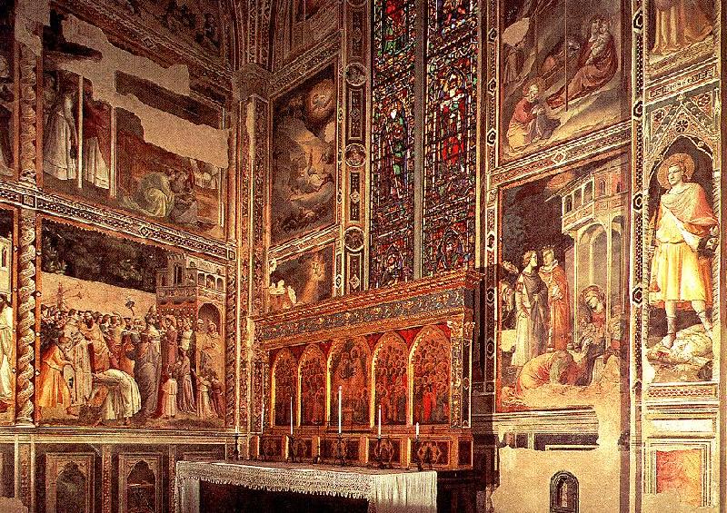 GADDI, Taddeo General view of the Baroncelli Chapel sg oil painting image
